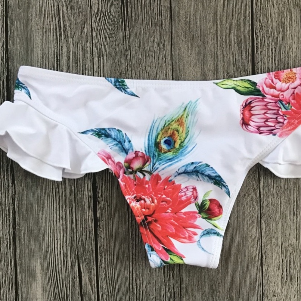 ♦️⛱Sweet Girl Floral Wavy Bikini - Picture 7 of 8